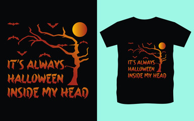 Halloween tshirt design unique vector