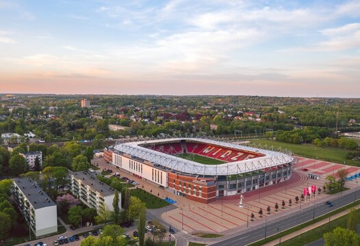Widzew Stadium in Lodz, Poland - May 2021