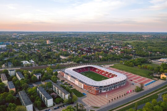 Widzew Stadium in Lodz, Poland - May 2021