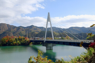 丹沢湖の永歳（えいさい）橋／日本神奈川県足柄上郡