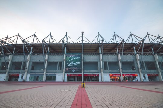 Widzew Stadium in Lodz, Poland - May 2021