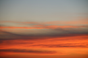 Abendrot am Himmel