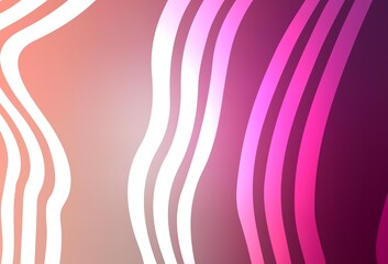 Light Pink vector background with lines.