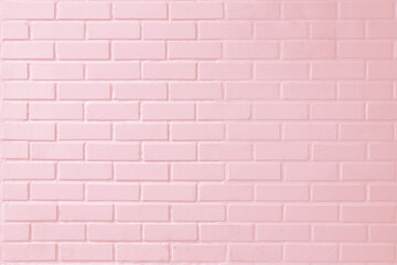 Obraz premium pink brick wall,pink brick background wall texture,pink Pastel wallpaper for woman concept