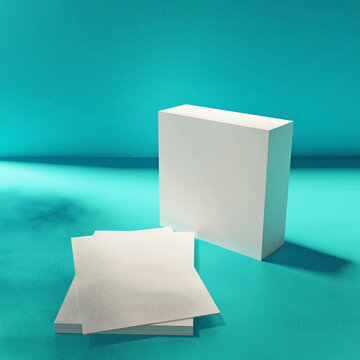 Product Mockup Box - Resolution 3000x3000 perfect for mockups.	