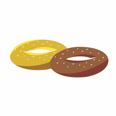 delicious donut food vector design