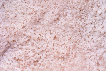 Pink salt close-up, natural landscape