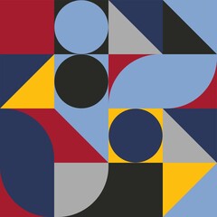 seamless geometric abstraction. triangles, squares, circles. print on clothes or print