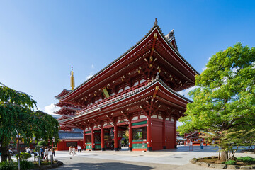 Fototapeta premium 【東京都】浅草寺宝蔵門と五重塔