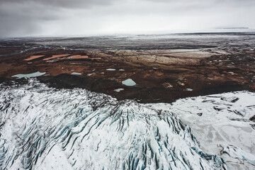 Glacier in Iceland During the Winter