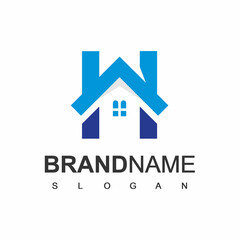 House Logo With Letter H Symbol