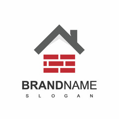 Brick House Logo, Real Estate Company Symbol