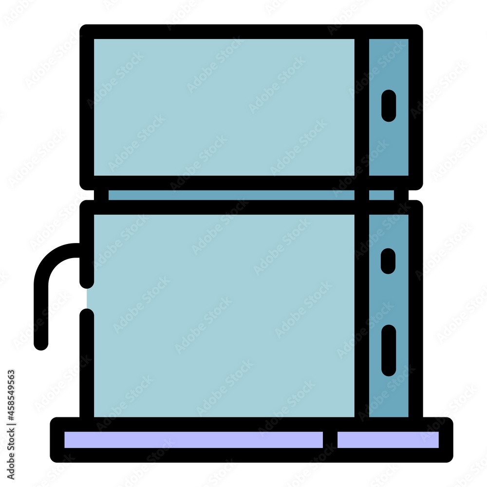Poster modern game console icon. outline modern game console vector icon color flat isolated