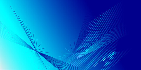 Abstract  Blue Background With Lines