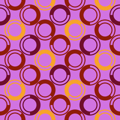 Seamless pattern. Circles ornament. Geometric background. Ethnic wallpaper. Polka dots motif. Geometrical backdrop. Contemporary digital paper. Folk design. Tribal textile print. Vector work