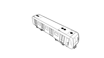 Metro railway vector illustration