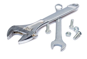 Wrenches, Nuts and Bolts steel tools
