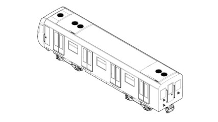 Metro railway vector illustration