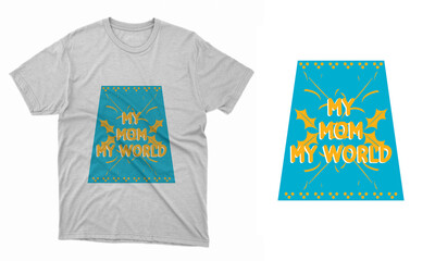 T-shirt design template layout