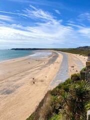 Tenby beach scene