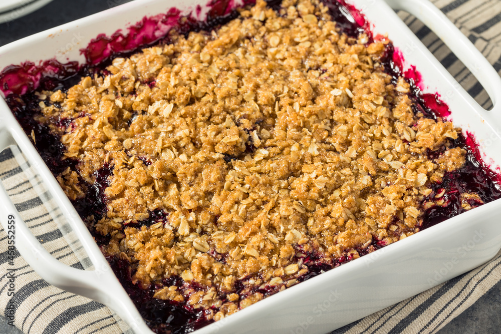 Poster Homemade Berry Crumble Dessert