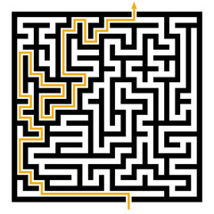 Labyrinth and its solution