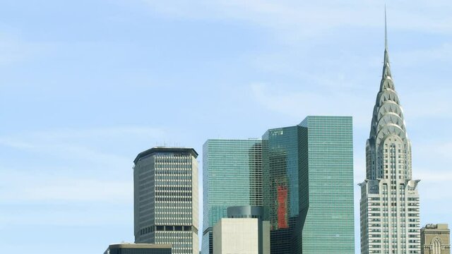 chrysler building panorama 4k timelapse from new york