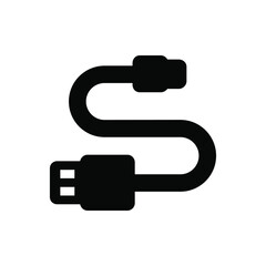 Usb icon vector. flash drive illustration sign. storage symbol. Hard drive logo.