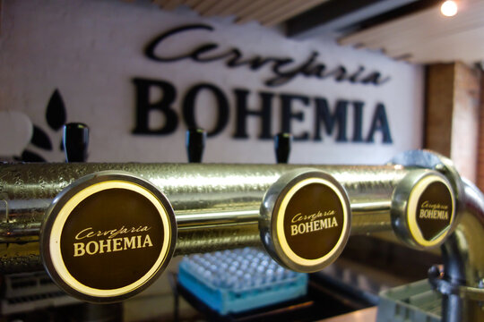 Bohemia beer house in Petropolis, Brazil. first Brazilian beer brand