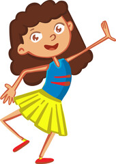 Active kids icon symbol, sport, fun vector