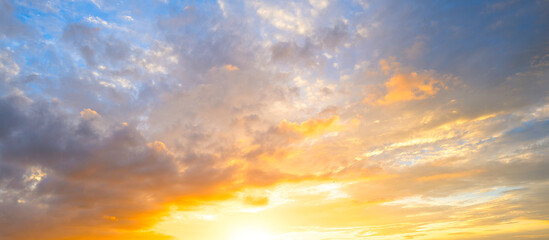 Fototapeta na wymiar sky at sunrise summer nature background
