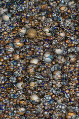 background image with 3d color spheres, illustration design