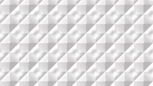 White abstract geometric background with changing squares, animated pattern made of smooth soft material, animation texture with square flowing elements, loopable stock video