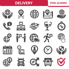 Delivery, Warehouse, Shipping, Logistics Icons