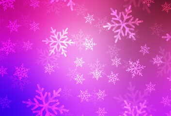 Naklejka na ściany i meble Light Purple, Pink vector backdrop in holiday style.