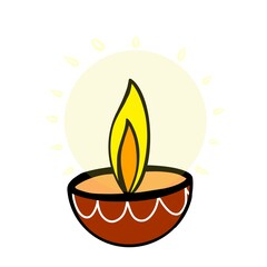 Diwali diya decoration