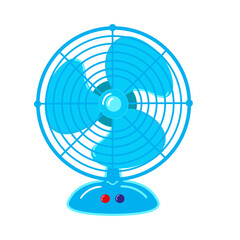 Сute air fan. Vector hand drawn doodle style cartoon character illustration icon design. Cute fan concept