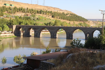 old bridge over the river