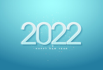 Fototapeta na wymiar Happy New Year 2022 vectors illustrartion design