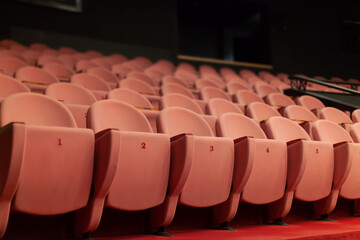 empty theater seats without audience