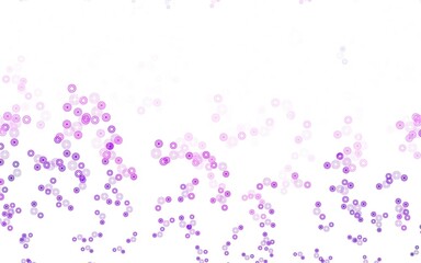 Obraz na płótnie Canvas Light Purple vector backdrop with dots.