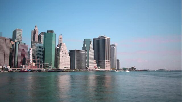 new york manhattan downtown day 4k timelapse from usa