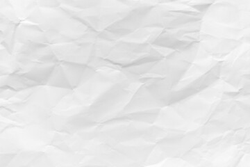 Fototapeta premium White crumpled paper texture background.