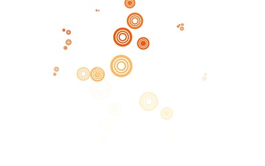 Light Orange vector background with spots.