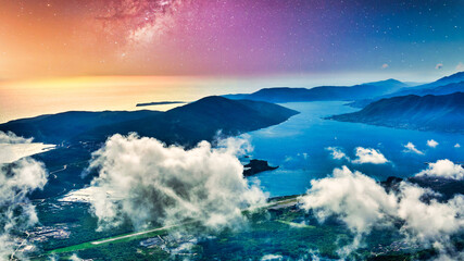 Fototapeta premium sunset over the sea