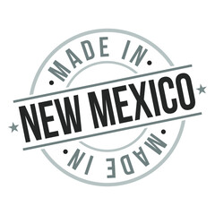 Made in New Mexico Quality Original Stamp Design Vector Art. Seal National Product badge.