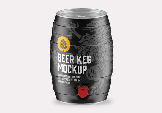 Beer Keg Mockup