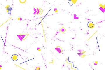 Geometric background bright colors and dynamic shape compositions. Trendy pattern, graphic poster, geometric brochure, cards