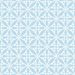 Tile vector pattern with blue and white background
