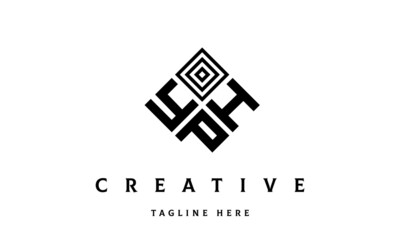 Obraz premium YHP rectangle three latter logo vector